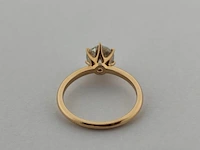 Rosegouden ring met een briljant geslepen diamant - natuurlijk ( igi gecertificeerd ) - afbeelding 4 van  9