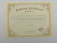 Rosegouden ring met een briljant geslepen diamant - natuurlijk ( igi gecertificeerd ) - afbeelding 7 van  9