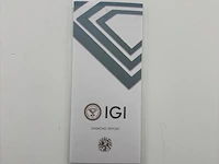 Rosegouden ring met een briljant geslepen diamant - natuurlijk ( igi gecertificeerd ) - afbeelding 8 van  9