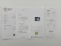 Rosegouden ring met een briljant geslepen diamant - natuurlijk ( igi gecertificeerd ) - afbeelding 9 van  9