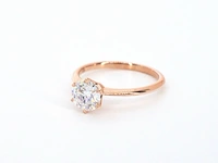 Rosegouden ring met een briljant geslepen diamant van 1.50 carat - afbeelding 9 van  12