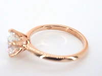 Rosegouden ring met een briljant geslepen diamant van 2.00 carat - afbeelding 10 van  12