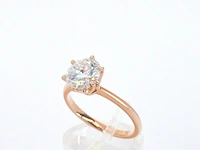 Rosegouden ring met een briljant geslepen diamant van 2.00 carat - afbeelding 3 van  12