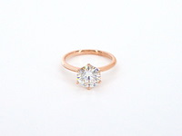 Rosegouden ring met een briljant geslepen diamant van 2.00 carat - afbeelding 7 van  11