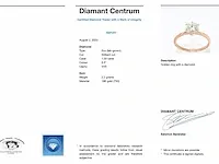 Rosegouden ring met een briljant geslepen diamanten van 1.00 carat - afbeelding 5 van  11