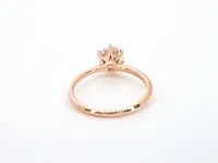 Rosegouden ring met een briljant geslepen diamanten van 1.00 carat - afbeelding 10 van  11