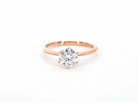 Rosegouden ring met een briljant geslepen diamanten van 1.00 carat - afbeelding 9 van  11