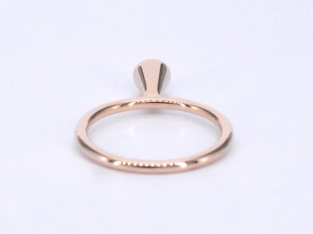 Rosegouden ring met tanzaniet - afbeelding 9 van  11