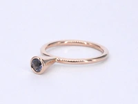 Rosegouden ring met tanzaniet - afbeelding 10 van  11
