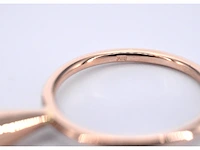 Rosegouden ring met tanzaniet - afbeelding 11 van  11