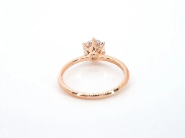 Rosegouden solitair ring met 1.50 carat briljant - afbeelding 9 van  11