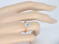 Rosegouden solitair ring met 3.00 carat briljant - afbeelding 4 van  11