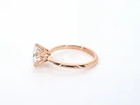 Rosegouden solitair ring met 3.00 carat briljant - afbeelding 7 van  11