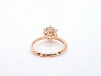 Rosegouden solitair ring met 3.00 carat briljant - afbeelding 9 van  11