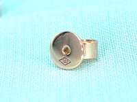 Rosegouden solitaire diamanten oorbellen van 2.00 carat - afbeelding 6 van  8
