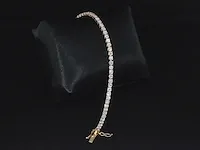 Rosegouden tennisarmband met 5.16 carat briljant geslepen diamanten - afbeelding 7 van  8
