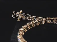 Rosegouden tennisarmband met 5.16 carat briljant geslepen diamanten - afbeelding 8 van  8