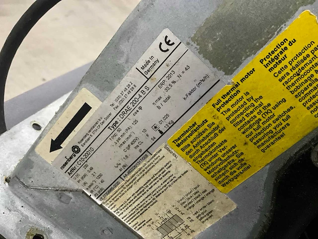Rosenberg drae 200-4 b s afzuigmotor en regelaar - afbeelding 4 van  5
