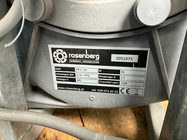 Rosenberg epn 140 kunststof centrifugaal ventilator - afbeelding 4 van  7