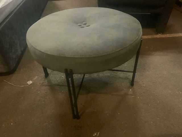 Rosi gestoffeerd bijzettafel/footstool rond - afbeelding 3 van  4