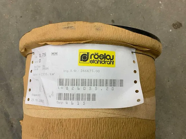 Roslau stahldrath borgdraad rond 0,75mm - afbeelding 2 van  3