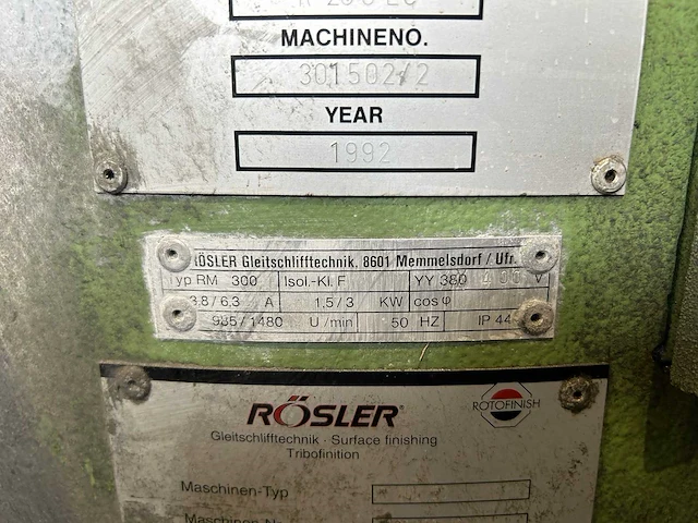 Rösler - r 260 ec - vibratietrommel - 1992 - afbeelding 13 van  16