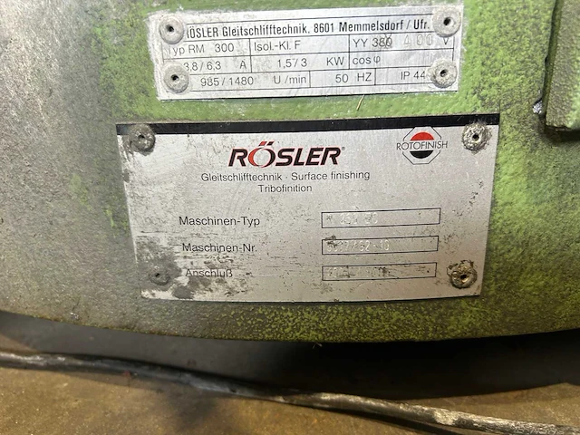 Rösler - r 260 ec - vibratietrommel - 1992 - afbeelding 14 van  16