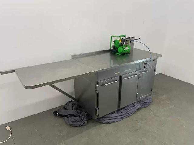Rosval - rvs werktafel met sauspomp - afbeelding 3 van  13