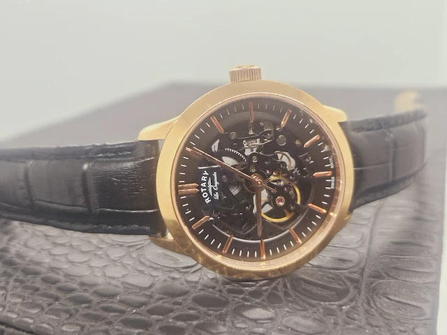 Rotary les originals skeleton horloge - limited edition 461/500 - afbeelding 2 van  6