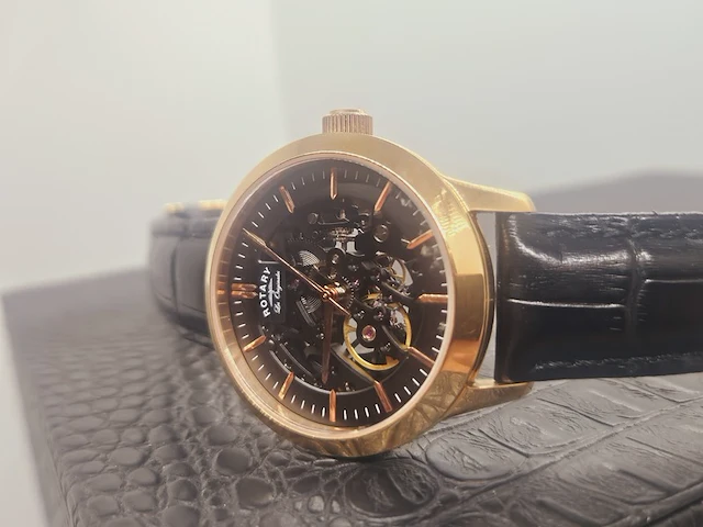 Rotary les originals skeleton horloge - limited edition 461/500 - afbeelding 3 van  6
