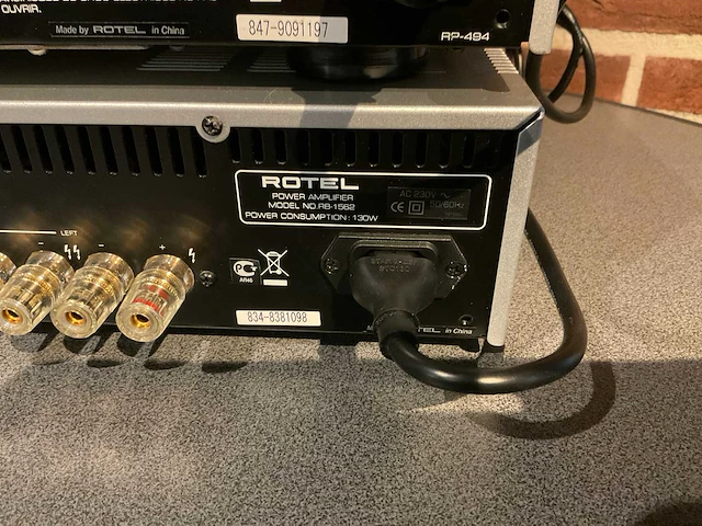 Rotel rc1562 power amplifier - afbeelding 8 van  8