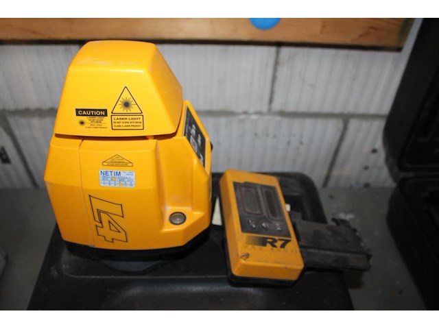 Roterend laser proshot l4 met ontvanger l7 in koffer. - afbeelding 3 van  5