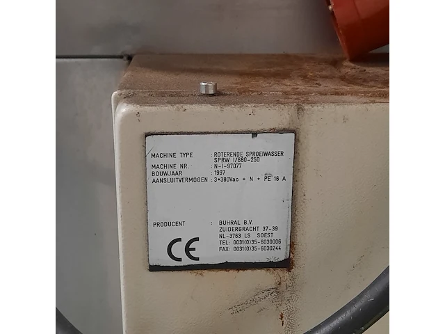 Roterende sproeiwasser, buhral, sprw i/680-250, 1997 - afbeelding 5 van  14