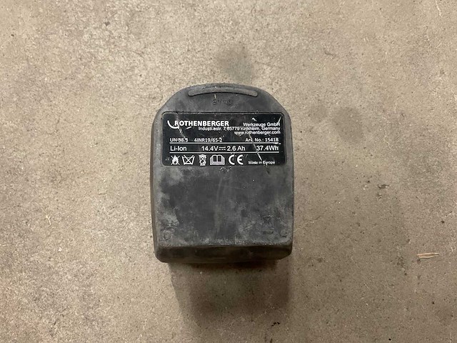 Rothenberger 14.4v accu (3x) - afbeelding 2 van  3