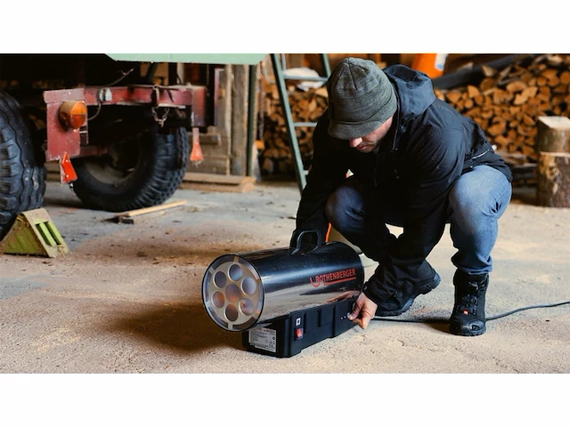 Rothenberger industrieel gasverwarmingspistool/blazer roturbo 35000 incl. piëzo-ontsteking - afbeelding 3 van  6