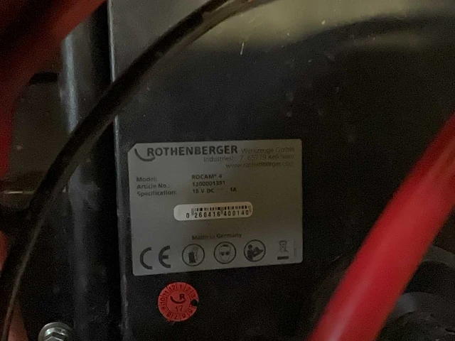 Rothenberger rocam 4 rioolinspectiecamera - afbeelding 8 van  8