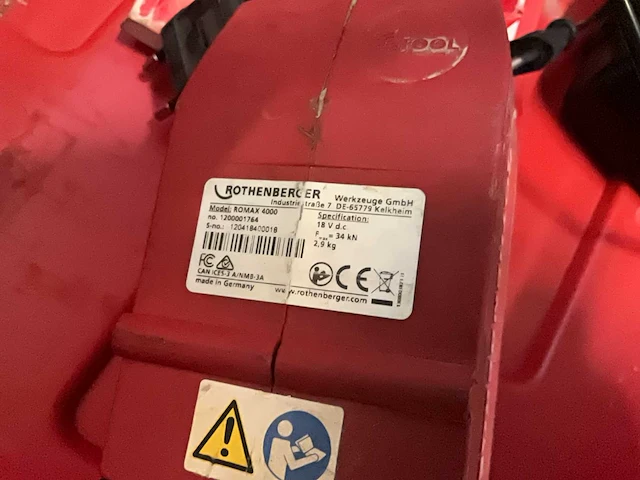 Rothenberger romax 4000 perstang - afbeelding 4 van  4