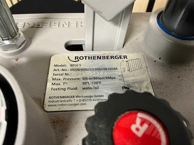Rothenberger rp 50-s afperspomp waterleiding - afbeelding 4 van  4
