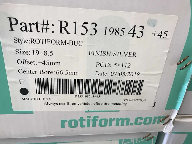 Rotiform-buc r153 aluminium velg (4x) - afbeelding 5 van  5