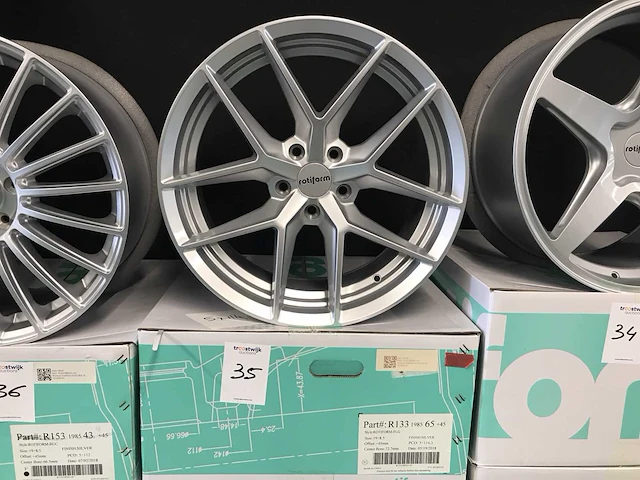 Rotiform-flg r133 aluminium velg (4x) - afbeelding 1 van  5