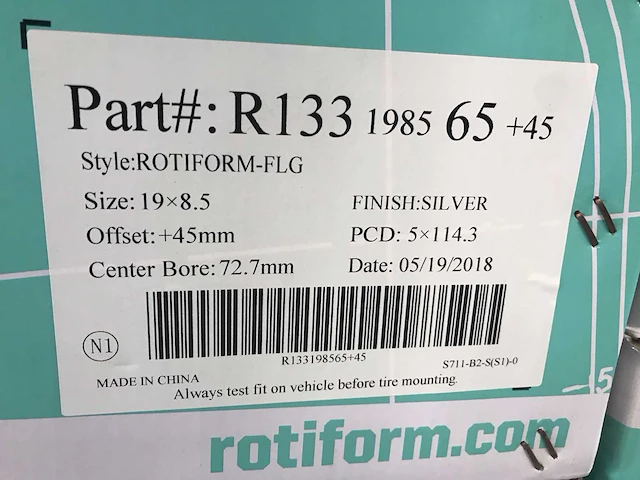 Rotiform-flg r133 aluminium velg (4x) - afbeelding 5 van  5