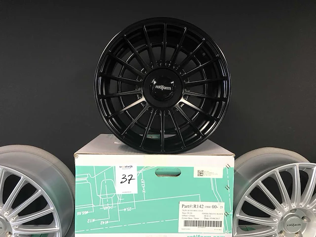 Rotiform-las-r r142 aluminium velg (4x) - afbeelding 1 van  5