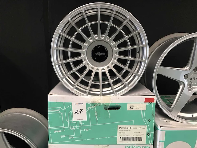 Rotiform-las-r r143 aluminium velg (4x) - afbeelding 1 van  5