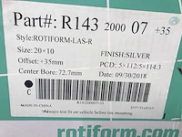 Rotiform-las-r r143 aluminium velg (4x) - afbeelding 5 van  5