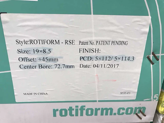 Rotiform r140 aluminium velg (6x) - afbeelding 5 van  5