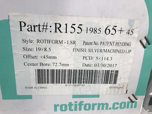 Rotiform r155 aluminium velg (4x) - afbeelding 5 van  5