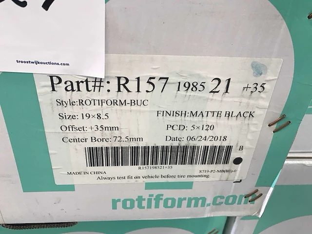 Rotiform r157 buc aluminium velg (2x) - afbeelding 4 van  4