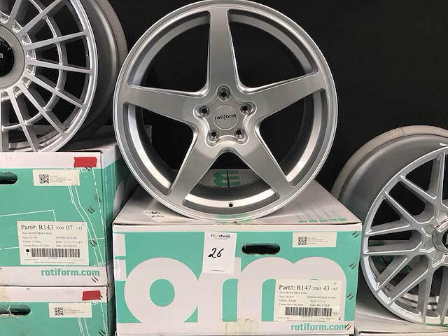 Rotiform-wgm r147 aluminium velg (4x) - afbeelding 1 van  5