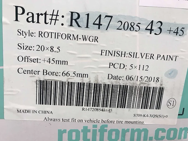 Rotiform-wgm r147 aluminium velg (4x) - afbeelding 5 van  5