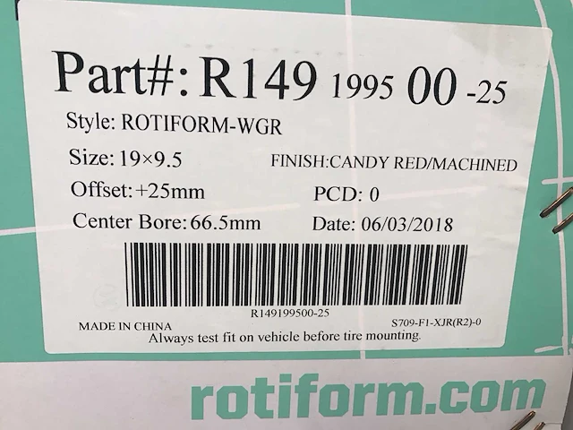 Rotiform-wgr r149 aluminium velg (4x) - afbeelding 4 van  4